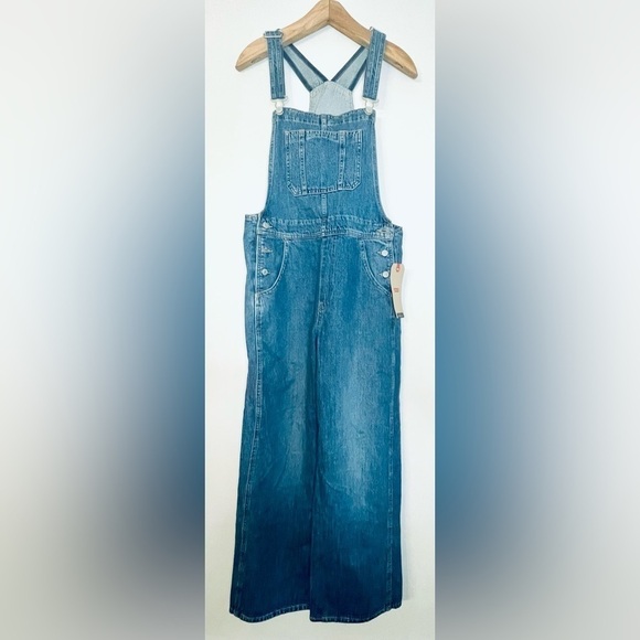 Levi's Women's Utility Loose Overall Denim Jean In The Bag Large - Picture 2 of 11
